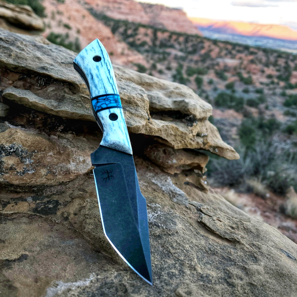 Elk antler and turquoise