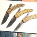 A few of you liked these last time I posted and I love putting the, together . Friction folders with recycled skateboard scales.