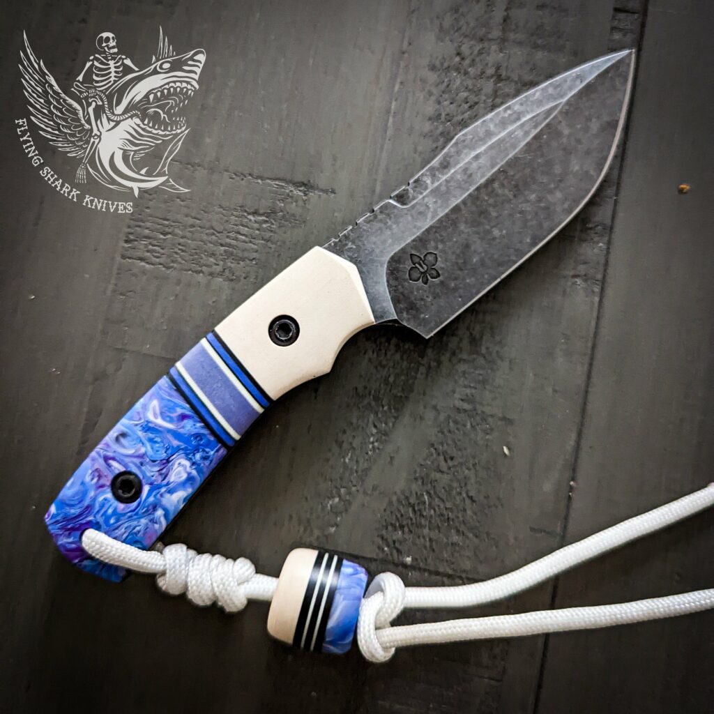 Knife of the day. Custom by Ron Steele with my handles.