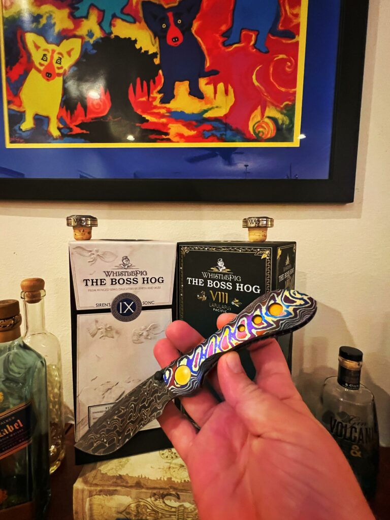 Cheers! Happy Saturday! I’m going to celebrate it with a blade, whiskey, and family!