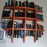 Glued some metal to the bottom of my flashlight shelf for my magnetic 🔦🔥