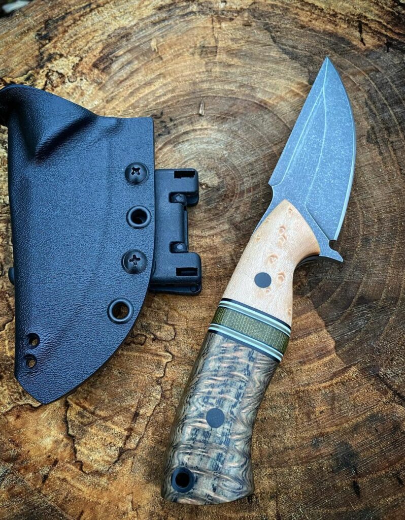 A Gentry knife that I had the honor of making handles for.