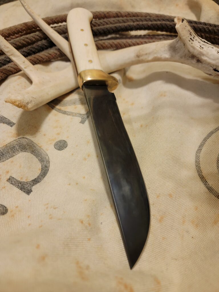 I set out to make a cowboy knife and this is what I came up with