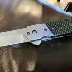 Got some sh*t for carrying a Civivi, so I decided to bust out my only custom. A Laramie Jackson Kwaiken with purple Ti, and jeweled liners.