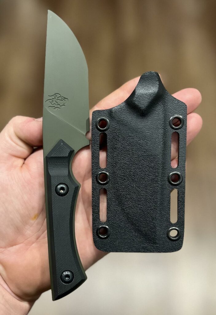 ODG/Black. Always a good look. This is part of a test batch of cerakote blades