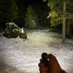 Beamshots at the Snow Cabin. Zebralight, K1, LEP, X75.