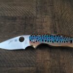 Spyderco Native 5 with Abel brown trout scales