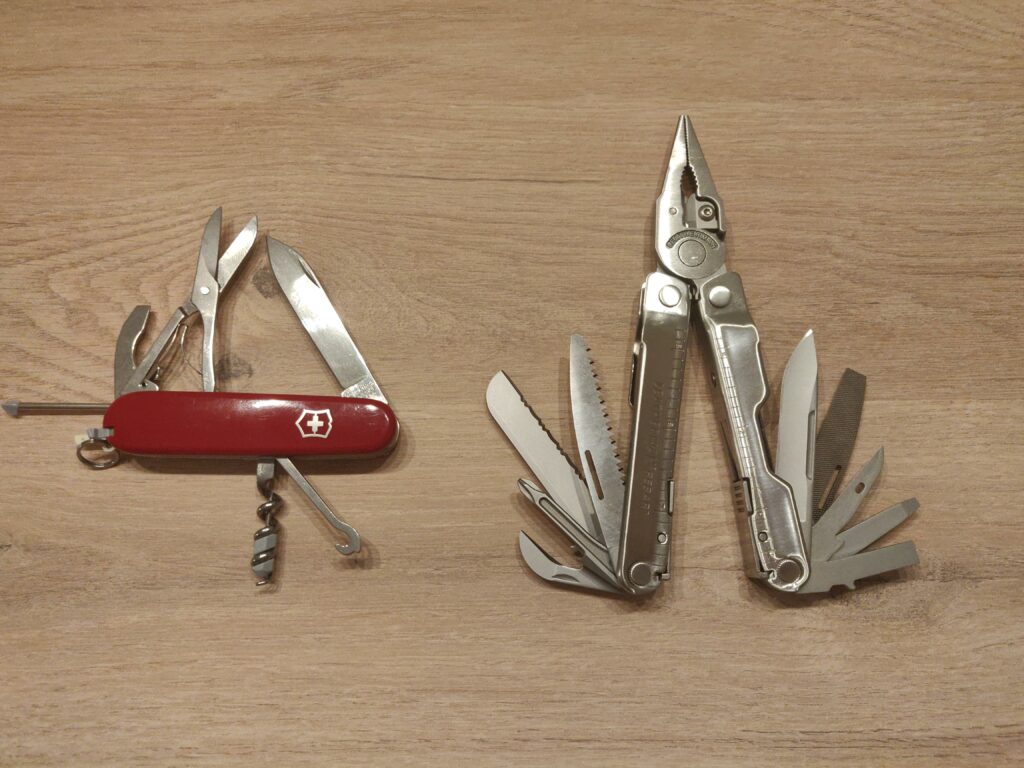 Leatherman Rebar and Victorinox Compact are my perfect multitool combo