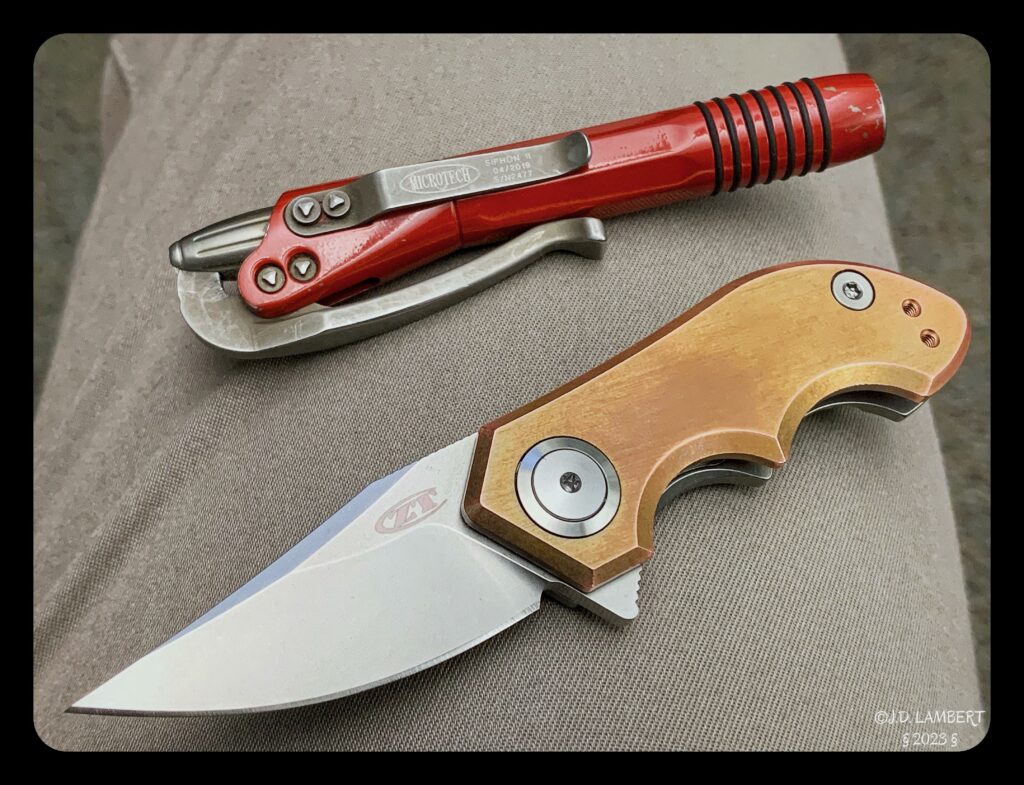 Workplace blade length restrictions 👎🏻 It has made me try some neat knives that I might not have otherwise though. Zero Tolerance 0022CU & Microtech Siphon 2 [OC]