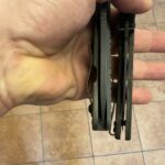 Brand new Hogue and Strider- all the $20 knives at the gas station are centered though.