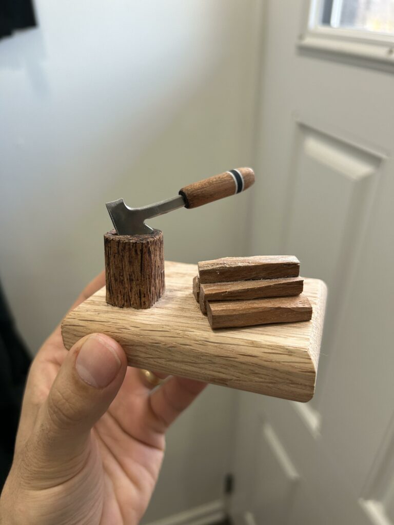 Mini Axe with Stand