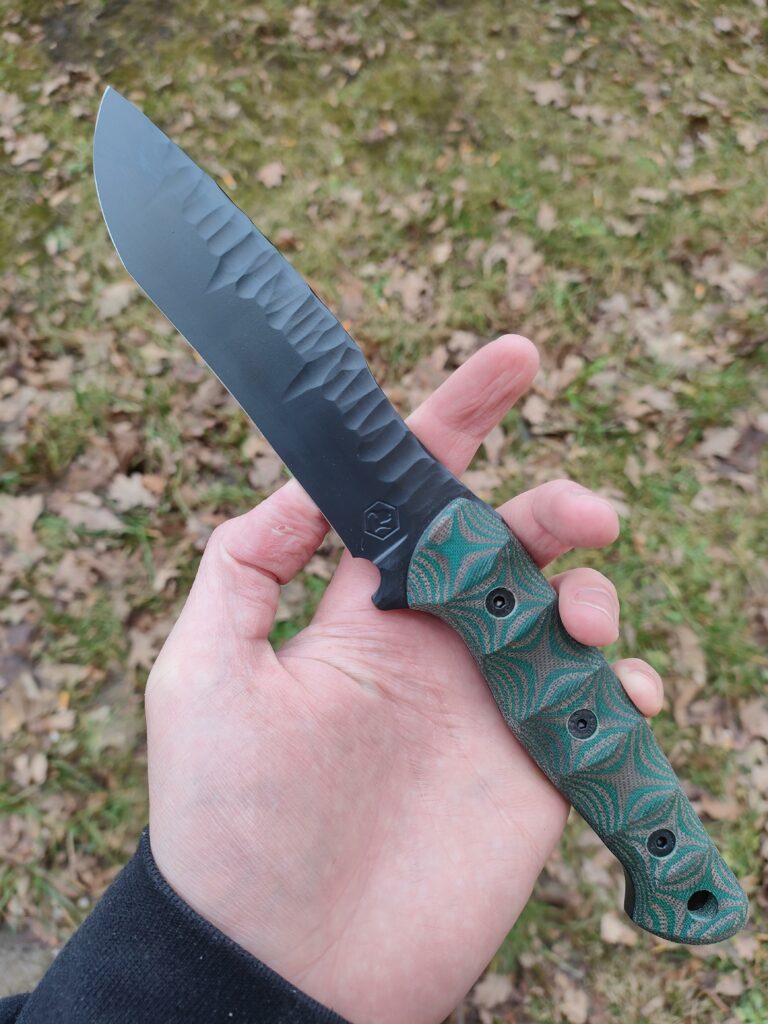 New blade made by me - Vultur Custom Knives. 80CrV2 high carbon steel in cerakote coating with micarta handle