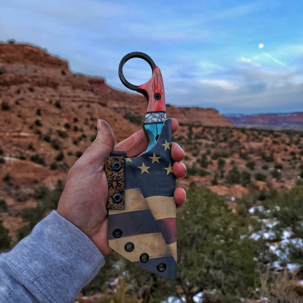stabilized elk antler on the "Bulldog"