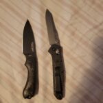 My "Classy" Carry.. Bradford Guardian 3 M390 Steel/Full Flat Grind/Carbon Scales & Benchmade Osborne -2 S90VN Steel/Carbon Scales.