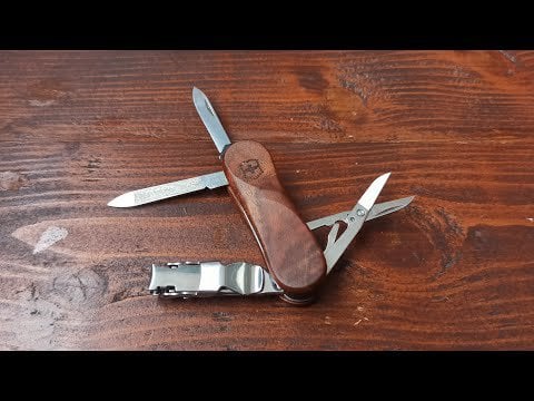 Multitool for nails care? Here you are. Victorinox Nail Clip 580 wood review
