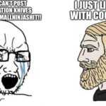 Based knife handle enjoyer