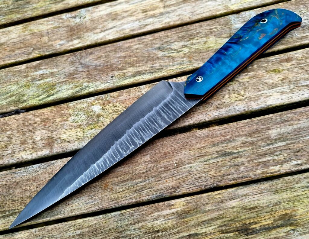 Blue chef in 52100 sanmai, by me.