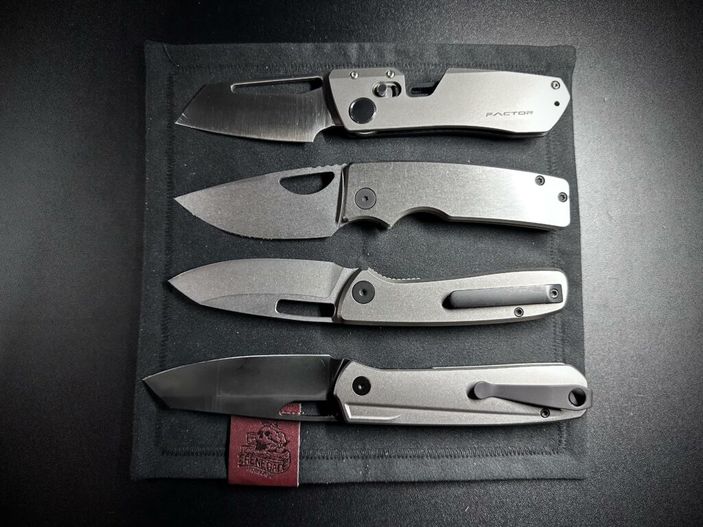 Ti Tuesday, first time I’m carrying 4 knives at once. Just something special about this combo.
