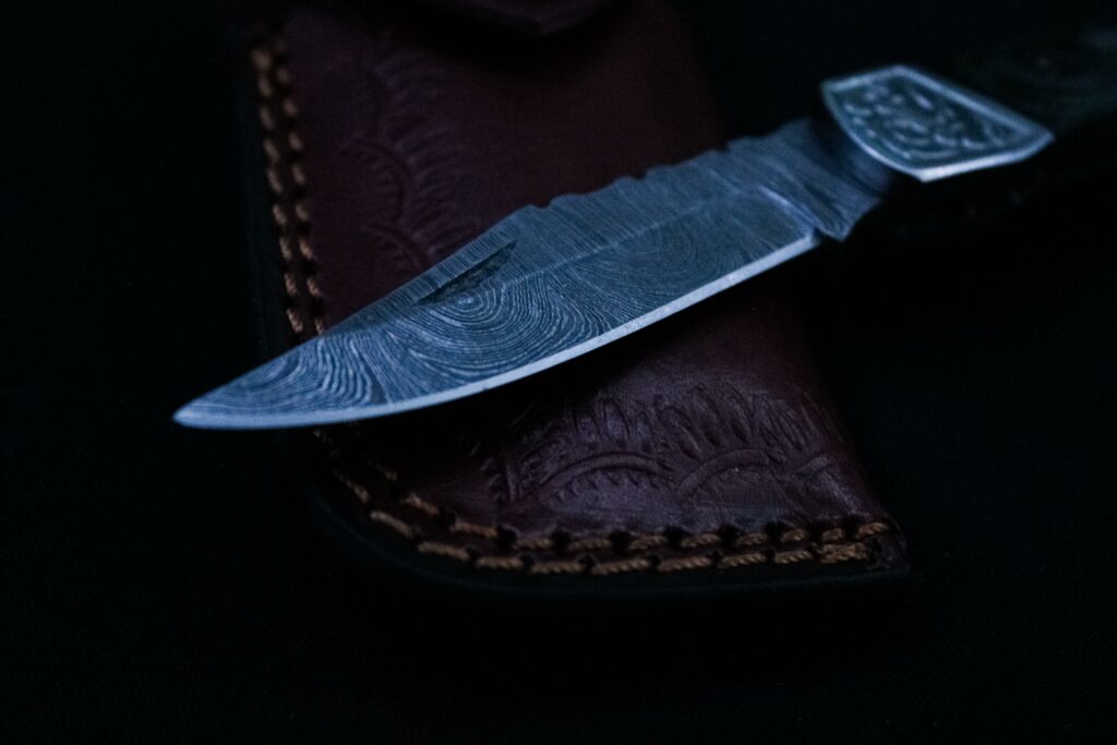 First Damascus steel knife
