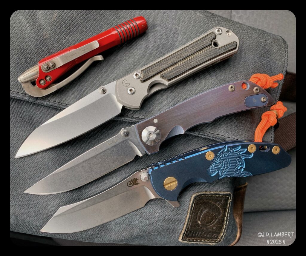 I think a Sebenza & an XM18 put on some Barry White, opened a bottle of wine, then created the SHF.