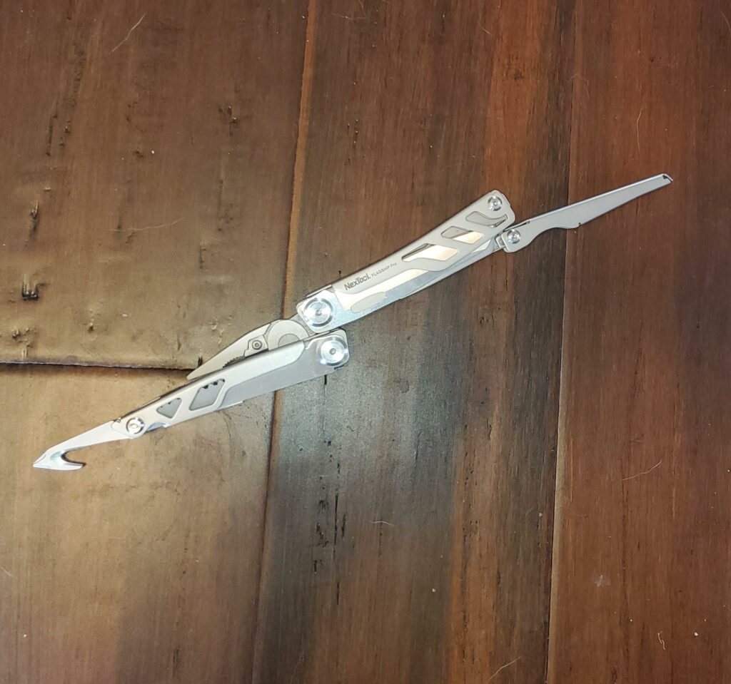 I was excited to learn today that my Nextool Flagship Pro has a secret Harpoon Mode.