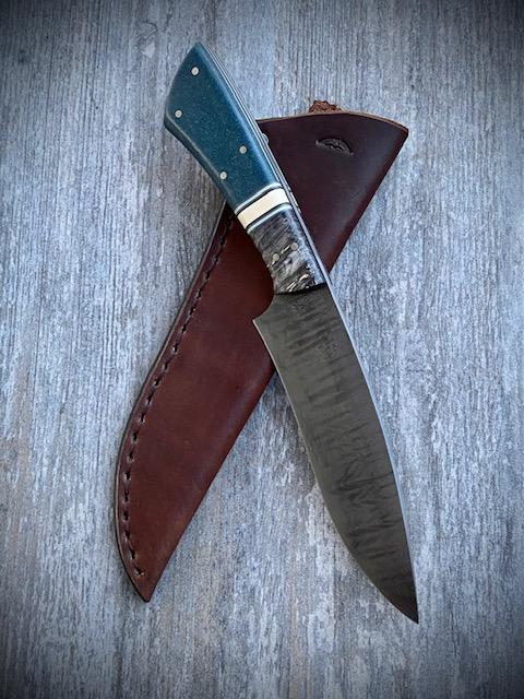 My buddy just finished this knife with my handles. How do you guys feel like it came out?