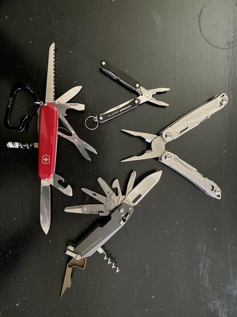 Beginning of a multitool collection