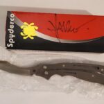 154CM Spyderco Szabofly with the box signed by Lacy Szabo. One of my safe queens.
