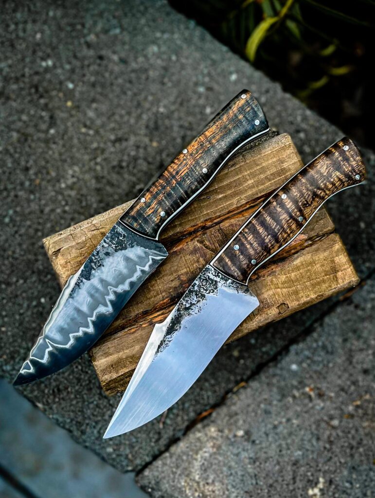 A pair Tortuga Buccaneers in stainless san mai and 80crv2