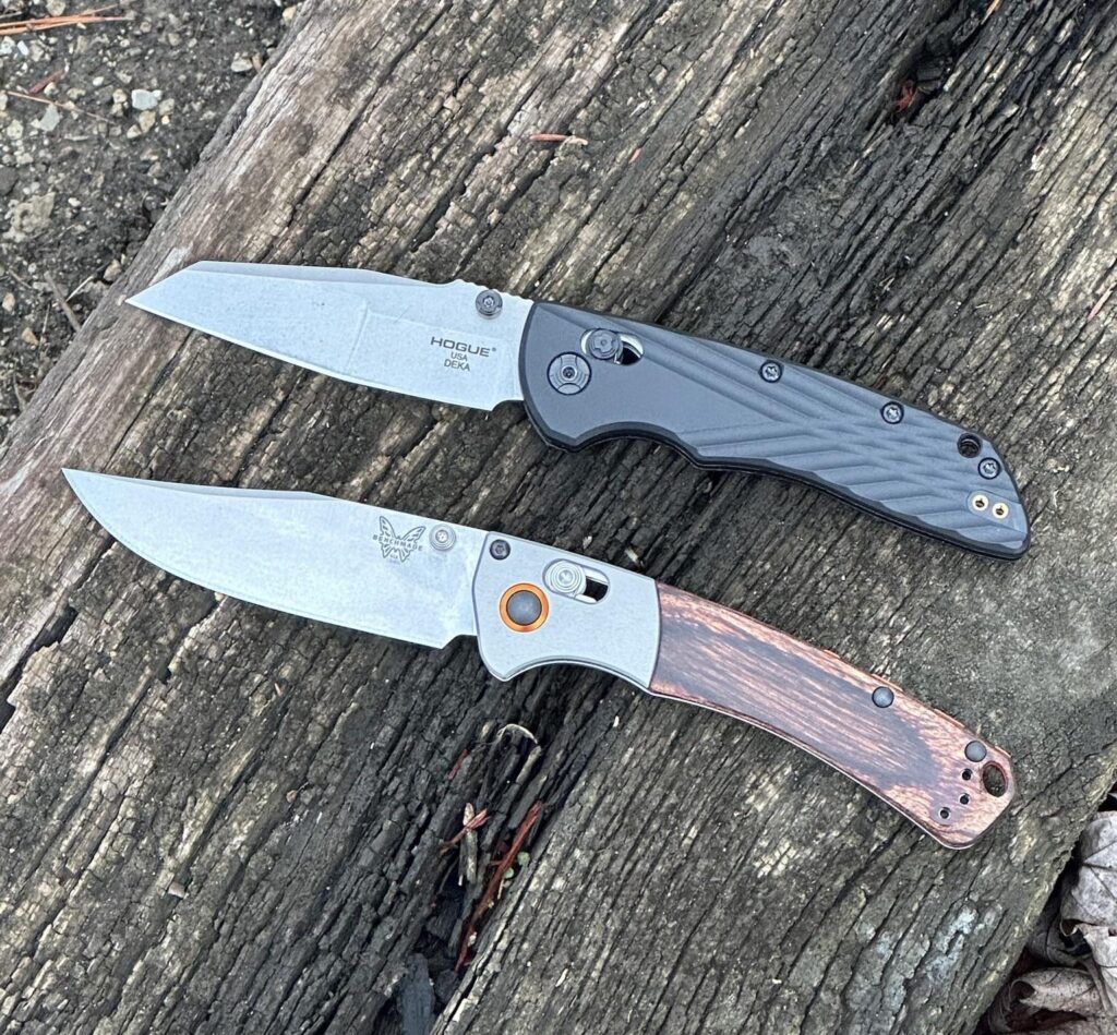 hogue deka and benchmade mini crooked river