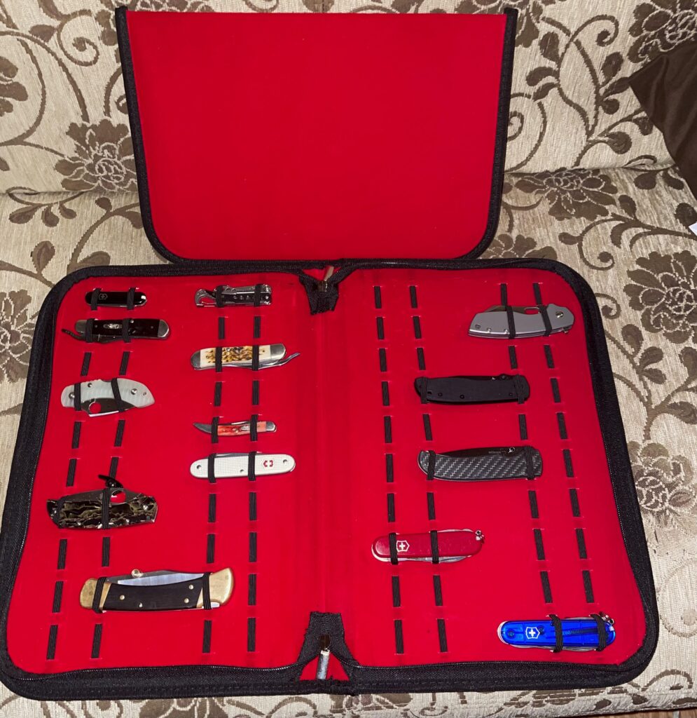 Got this knife case on Amazon for 20. I think it’s really nice, soon I’m gonna need another. Also what do you recommend I get next under the $100 range.