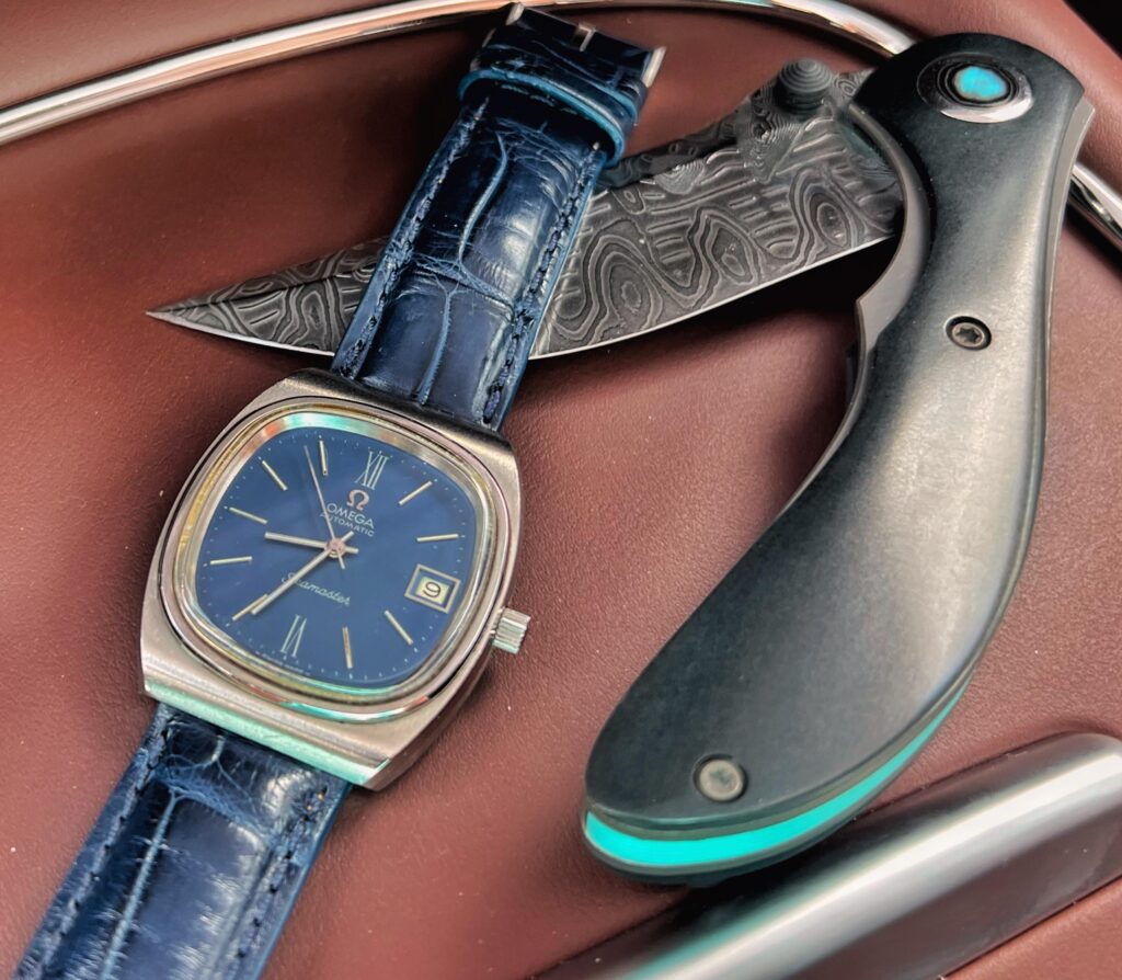 CMF metalworks and some Omega Seamaster action.