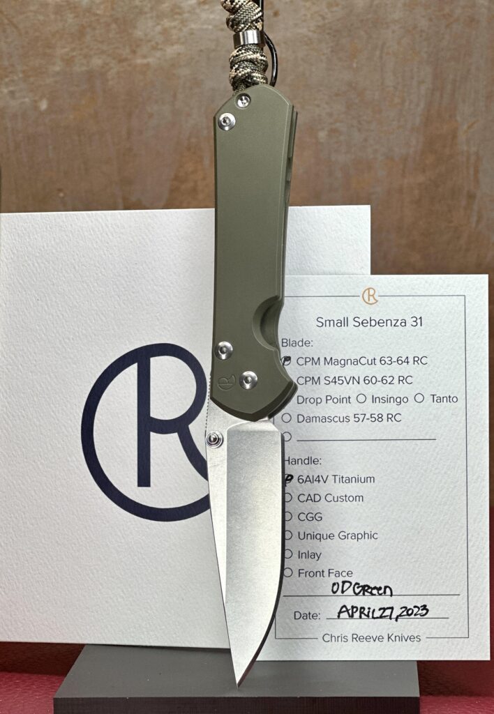 NWK O.D. Green Small Seb 31 DP Magnacut - What do you think ?