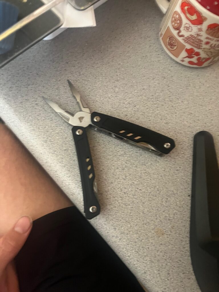 Ozark trail Pliers tool to replace my gerber M400 that was stolen. So far it feels good.