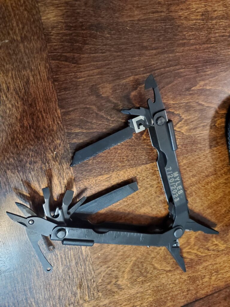 Bladeless Gerber MP600 for my son's 7th birthday.