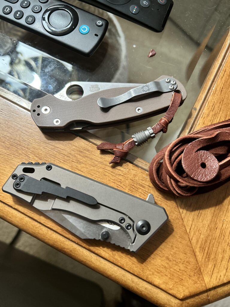 NKD Leather and steel and Spydie