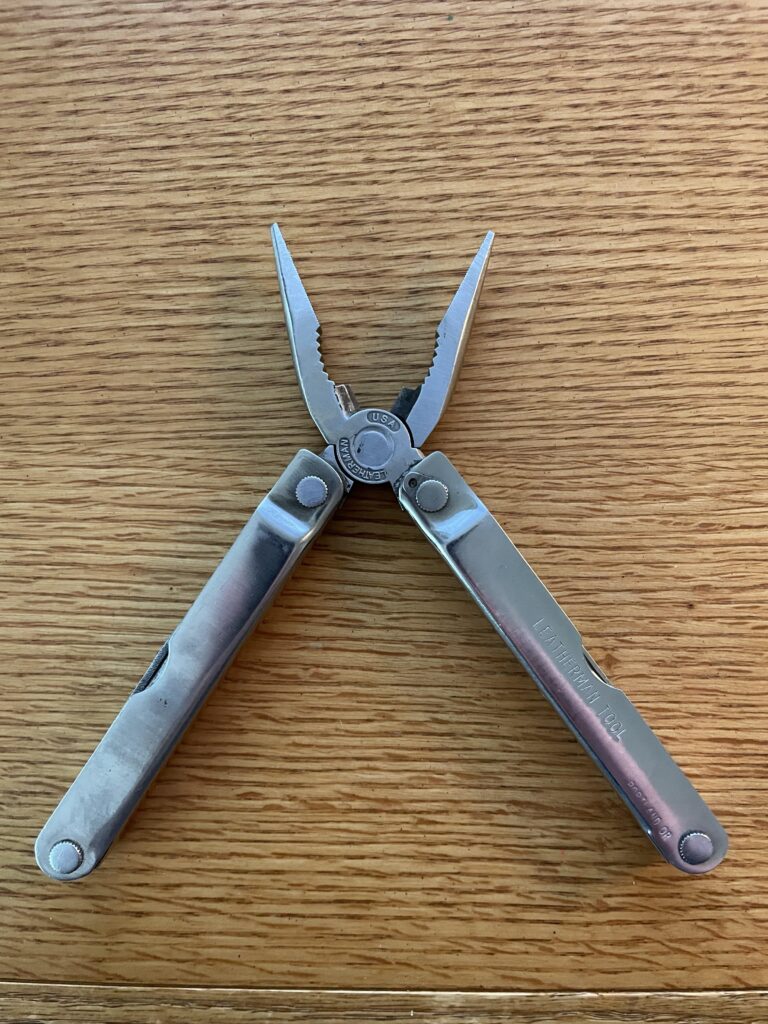 My original Leatherman PST, purchased in 1987 when I was just starting out in the Fire Service. Proved to be my everyday go to for just about everything/anything. Just retired it as my on duty EDC (but still keep it in my off duty EDC bag) when I was gifted a Gerber Diesel.