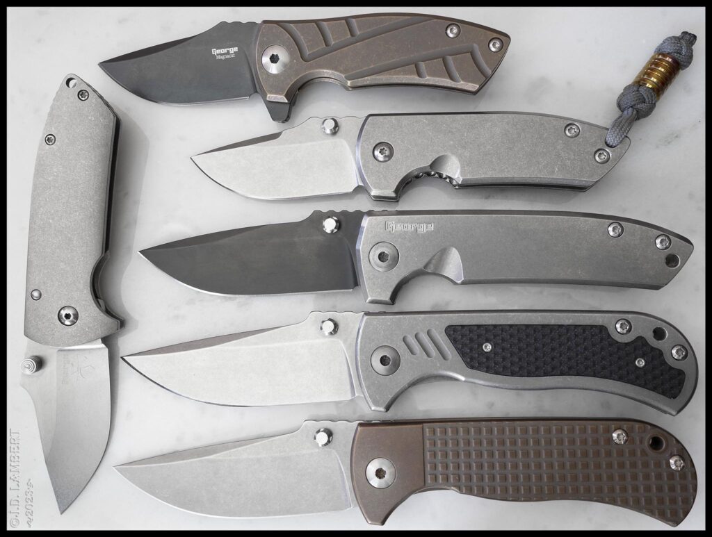Les George Folders. The custom ESV (left) is really something. [OC]