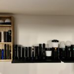 Put some new shelves up, fits everything…barely