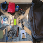 No name sling bag and the things that live in it.