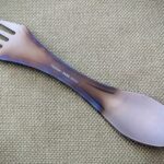 I attempted to heat color my titanium spork - Everyone carries a titanium spork, right?
