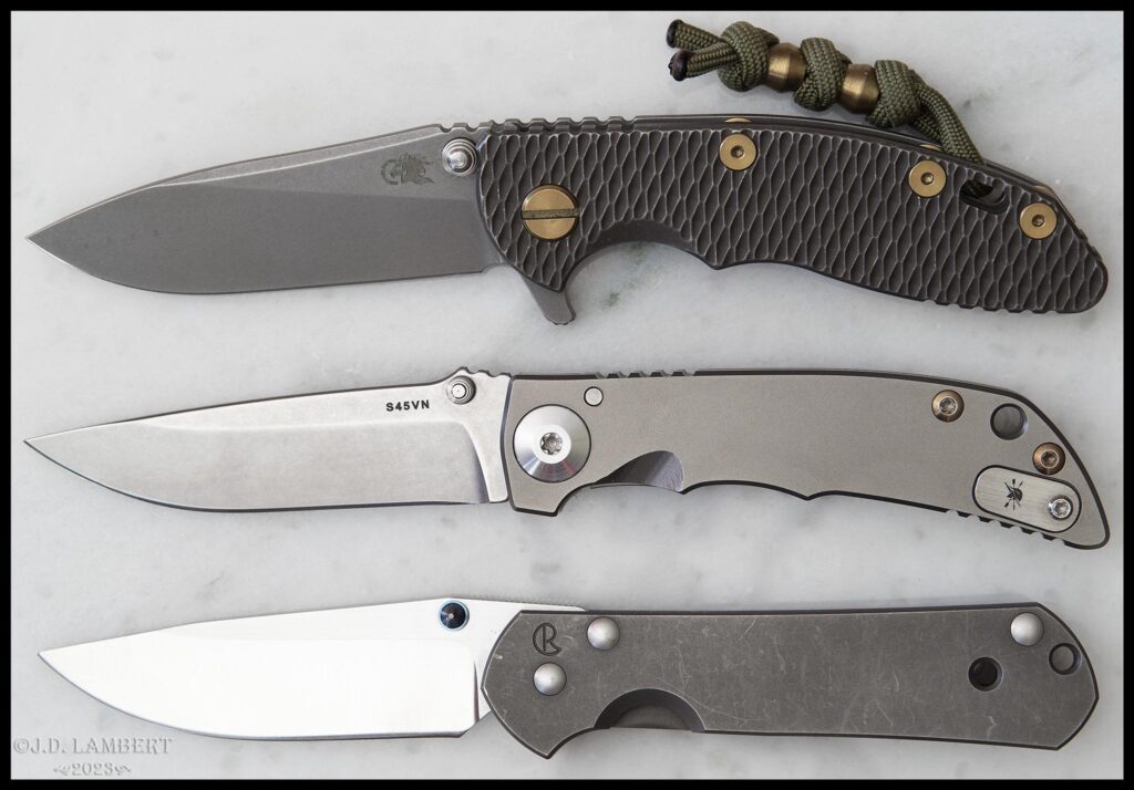 The Spartan Harsey Folder feels like a Sebenza & XM-18 love child to me. [OC]