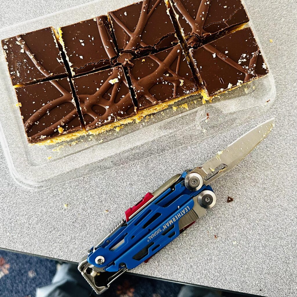 What did you last use your knife for?