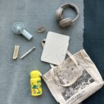 An ordinary bag and some small things need to bring to study every day.