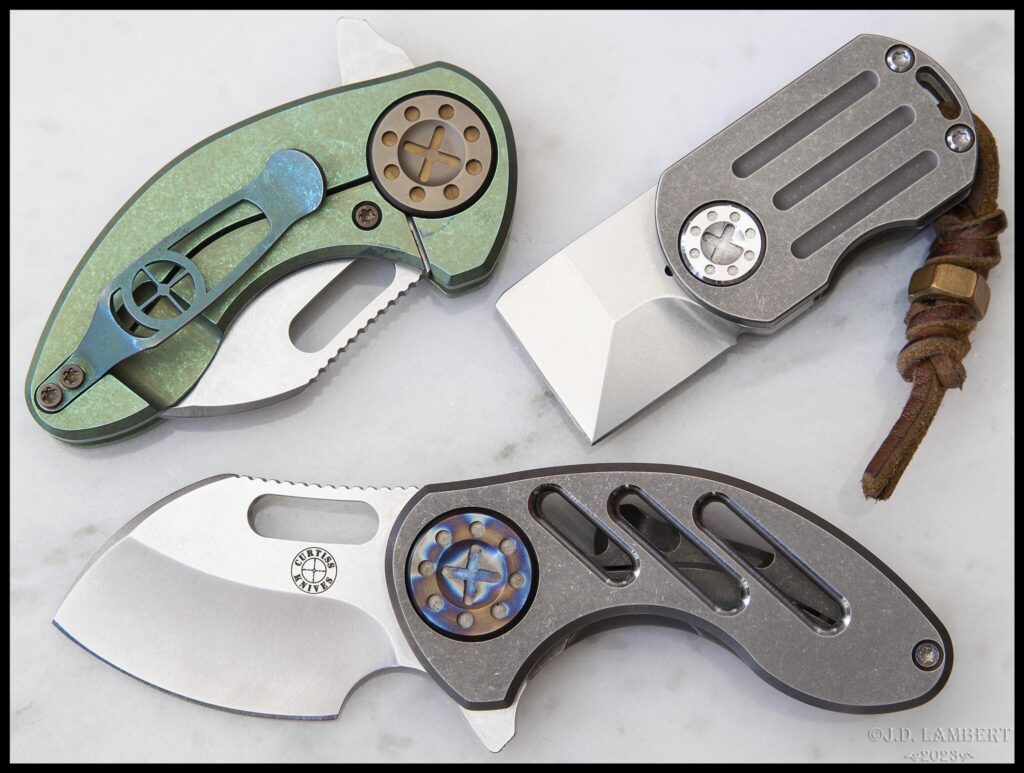 A couple of Curtiss Nanos & an ODT. Fun little EDC blades. [OC]