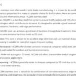 Honey Badger putting out false information on its blade steels. See points on toughness and edge retention.