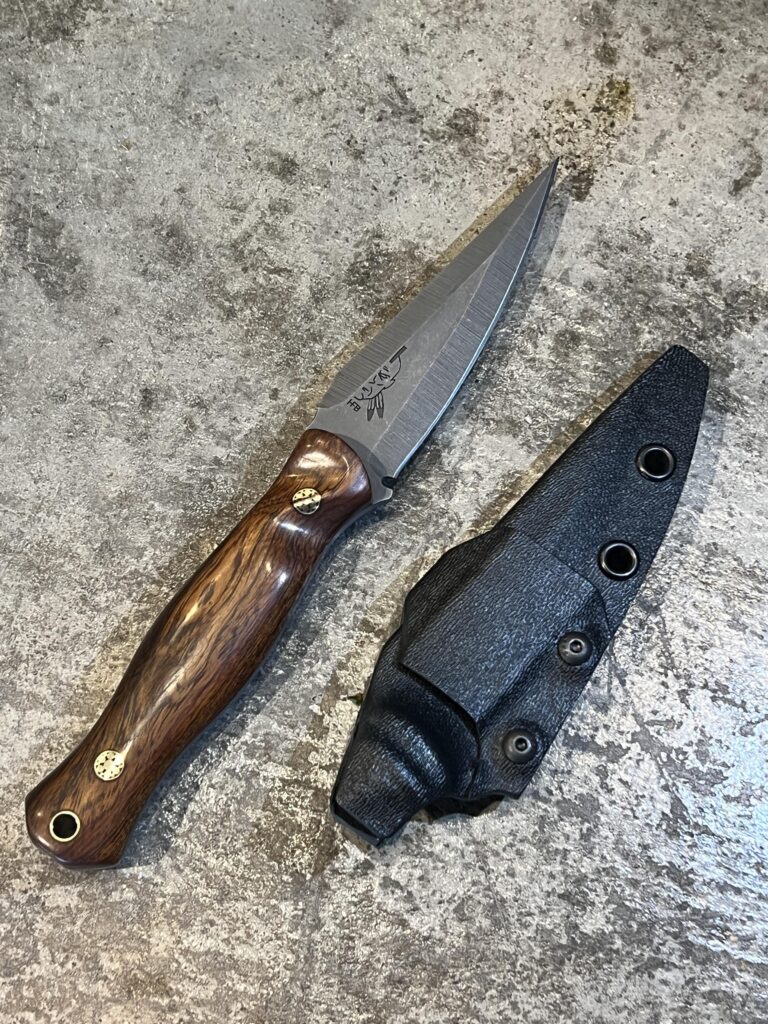 KND - Half Face Blades Enforcer, Desert Ironwood w/ Mosaic Brass Pins.