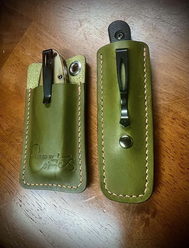 New pocket sheath for fixed chickadee and pocket for most pocket folders