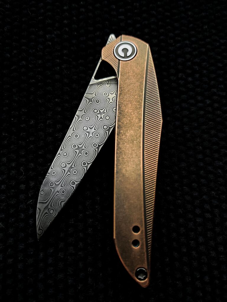Civivi McKenna - copper and damascus [3000x4000] [OC]
