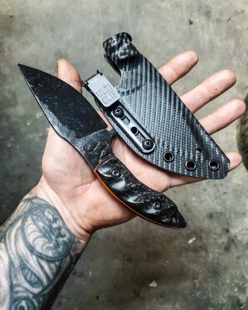 80crv2 with Carbon Fiber/ Hunter Orange G10.